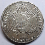 1 Boliviano argento 1866